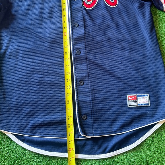 Atlanta Braves Nike Jersey Mens M Chipper Jones Baseball Y2K MLB Vintage - Picture 2 of 10